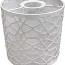 EKDJKK Metal Bulb Guard Lamp Cage for Pendant Light, Lamp Holder, White Ceiling Pendant Light Lampshade Ceiling Fan Light Bulb Covers Open Style(3)