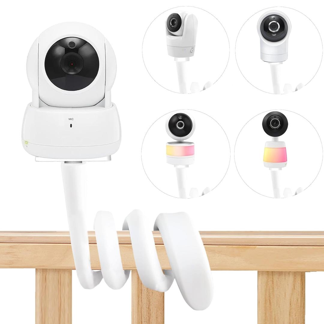 Flexible Baby Monitor Mount Stand Holder Compatible with VTech VM924/ 901/928HD /5263/5755/5764HD /7764HD/5766HD /5263/BM5254/ RM5755/Leapfrog LF920HD/RM7768HD/LF815HD/LF1726FHD Baby Camera