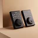 Amazon Basics Electronic Keypad Deadbolt Door Lock with Auto Lock, Touch-Control Keyless Entry, Customizable User Codes, Easy Installation, Contemporary, Matte Black, 1-Pack