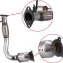 Front Catalytic Converter Kit Fit For Chevy GMC Models Captiva Sport 2012-2015, Equinox 2010-2017, Terrain 2010-2017 L4 2.4L Replace 16796 16581 (EPA Compliant)