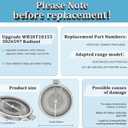[Upgrade] Wb30t10155 12in Triple Radiant Surface Element Compatible With Ge Electric Stove.Wb30t10155 Element Haliant 12 Triple, Replace For Ps8754838, Ap5791281.Fit For Ge Jb7 Js7 Cep Ces Series
