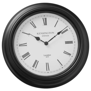 DI CA 24" E2 BLACK WALL CLOCK