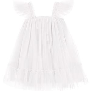 Arshiner Toddler Tulle Dress for Girls Layered Tutu Ruffle Dresses Swing Twirly Fairy Summer Birthday Party Wedding Sundress, 2-3T