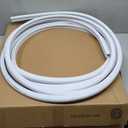 White RV Marine Camper Vinyl 5/8" x 50' Trim Molding Flexible Screw Cap Cover (50 ft, White)