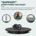 Large Photography Turntable 24inch/330lb Motorized Rotating Display Stand 360 Degree with Remote Control Electric Turntable for Products, Model Photo or Video(Black)