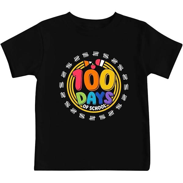 100 Days of School Shirt Women: Happy 100th Days Teacher Shirts Funny Graphic Tshirt Teachers Casual Tee Tops, Size M