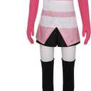 Angel Dust Costume Hotel Angel Dust Red Sweatshirt Shorts Stockings Outfits Halloween Suit for Women (Pink, L)