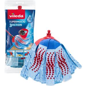 Vileda 3Action XL SuperMocio 3 Action, 27 x 27 x 6,5 cm, Blue