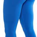 AUROLA Workout Leggings for Women Seamless Scrunch Tights Tummy Control Gym Fitness Girl Sport Active Yoga Pants (Large, Diva Blue)