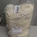 YnM Chunky Cotton Knit Throw Blanket, Cable Knit Throws for Bed Couch Sofa, Comfy & Relaxing, Decorative Piece for Farmhouse Modern Boho Rustic Scandinavian Chic Vibe, Cream White 50x60 Inches