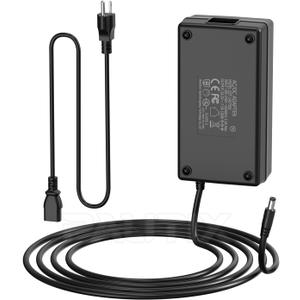 PAUTIX 24V DC Power Supply Adapter 24Volt 7.5A 180W Output,AC to DC Converter Transformer 100-240V AC Input with 5.5 x 2.1mm US Plug for LED Strip, CCTV Camera(Black)