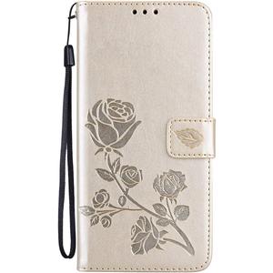 for Samsung Galaxy S23 Case,Galaxy S23 Case Wallet for Women Men with Card Holder Leather Kickstand Shockproof Flip Cover for Samsung Galaxy S23 5G 6.1 Inch (Floral-Gold)