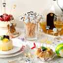 400 Pcs Volleyball Martini Toothpicks Bamboo Cocktail Picks Volleyball Garnish Drink Picks Cocktail Sticks for Appetizers Food Fruit Beach Holiday Party Favors