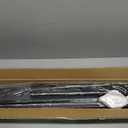 Transitional Handrail 4-Step Handrail Fits 1 or 4 Steps Black Stair Rail Wrought Iron Handrail with Installation Kit Hand Rails for Indoor Outdoor Steps (4 Feet, Black) (Black-2Pack, 2 Feet)