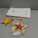 45 Pcs 3D Glitter Star Decorations Back to School Work Stars Centerpiece 3 Sizes Standing Hanging Decor for School Centerpiece Starry Movie Night Themed Party Decor(Vivid,Multicolor)