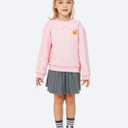 BDUCK+ Girls Boys Sweatshirt Cute Cartoon Yellow Duck Crewneck Pullover for Toddler Kids (3-12 Years) Long Sleeve Shirt Tops (Pink)