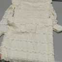 Floerns Women's Sexy Off The Shoulder Maxi Dress Lace Long Sleeve Bodycon Wedding Mesh Dresses Size XS