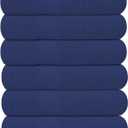 KAHAF COLLECTION 6 Pack Bath Towels Set (27 x 54 Inches) 100% Ring Spun Cotton, Lightweight, Quick Dry, Highly Absorbent Towels (Navy, (27x54) Inches)