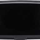 ELFISH RFID Blocking Credit Card Protector Aluminum ID Case Hard Shell Business Card Holders Metal Wallet for Men or Women (Black)