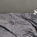 Cozy Bliss Double Side Cooling Blanket for Hot Sleepers, Q-Max>0.46 Lightweight Soft Breathable All Seasons Cooling Throw for Night Sweats (Charcoal Grey, 50"x70")