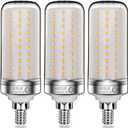 26W LED Bulbs, 200W Incandescent Bulbs Equivalent, 3000Lm, 3000K Warm White, E12 Small Edison Screw, Pack of 3