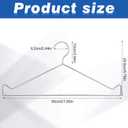 Wonderjune 2 Pack X Ray Apron Hangers Radiation Protection Heavy Duty Silver Metal Apron Hangers for Radiation Workstations, 21.65 x 9.76 inches