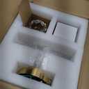 HAIXIANG 20W LED 2 Packs Wall Sconces Crystal Glam Wall Light Interior Lighting for Dining Living Bedroom Wall Gold Vanity Lighting Fixture with 3000K Warm Light G9 Bulbs