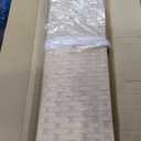 Wood Mesh Woven Design 4 Panel Folding Wooden Screen Room Divider (Natural)