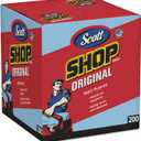 Scott 75190 Shop Towels, POP-UP Box, Blue, 10 x 13, 200/Box, 8 Boxes/Carton
