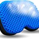 NEW-Vi Anti-Slip Kayak Seat Cushion - Waterproof Thicken Gel Boat Kayak Canoe Rowing Stadium Pad for Sit in Kayak Chair Kayak Accessories Equipment Gear for Fishing Kayak (Blue)