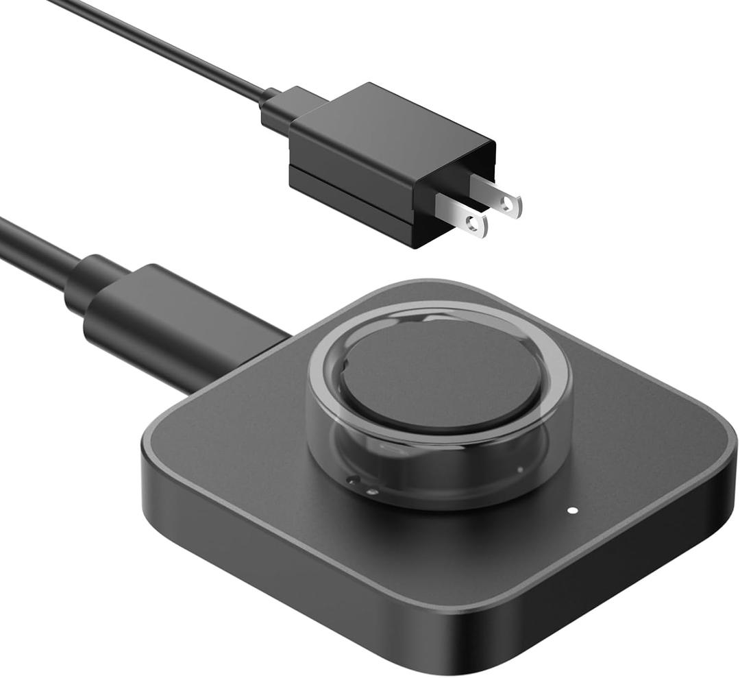 Compatible with Oura Ring Gen 4 (Size 11) Charger Fast Charging Dock with Infrared Sensing,Auto Stop Protection, Indicator, Non-Slip Base, Charger for Smart Ring Includes 59 Inch USB-C Cable