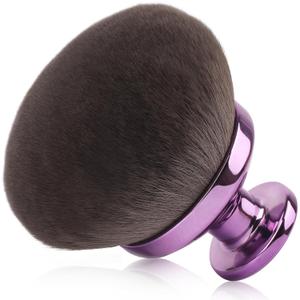 90MM Extra Large Self Tanner Kabuki Makeup Brush Ultra Soft Dense Vegan Bristles for Body Makeup, Bronzer & FoundationApplies Tanning Mousse, Lotion & Self TannerWet & Dry (Purple)