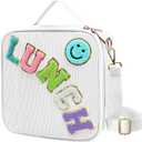 Insulated Lunch Bag With Adjustable Shoulder Strap, Corduroy Lunch Box