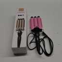 Hair Curling Iron Ceramic Professional Triple Barrel Hair Curler Egg Roll Hair Styling Tools Hair Styler Wand Curler Irons Pink