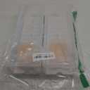 2 Pack Clear Plastic Cable Organizer Box with Adjustment Compartments Plastic Charger Cable Cord Storage Organizer with Lid Cables Storage Box for Drawer Desk Office Home