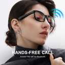 Smart Glasses | Bluetooth Glasses | 34g Ultra-Light Frame for Daily Use | Hands-Free Calls, Music & Voice Control | 8-10H Battery USB-C Charging(Photochromic Clear Lenses)