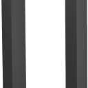 Matte Black Square Barn Door Handles 12"/16"/18"/24"/36"/48"/59'', Pull Push Long French Door Handle Double Sided, Large Front Exterior Shower Door Pull Handles