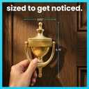 ExcelMark Door Knocker - Solid Brass Construction (Stock)