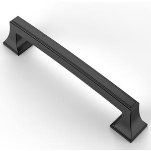 Asidrama 10 Pack 5 Inch(128mm) Matte Black Kitchen Cabinet Handles, Cabinet Pulls Kitchen Cabinet Hardware Cupboard Handles Drawer Handles Dresser Pulls