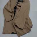 COOFANDY Men's Wool Blend Coat with Detachable Plaid Scarfs Notched Collar Single Breasted Pea Coat Trench Overcoat, 3XL
