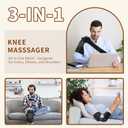 Nekteck Knee Massager with Heat - Cordless Heated Knee Brace with Vibration for Pain Relief, Rechargeable Knee Heating Pad with 5 Heat Levels and 3 Massage Mode, Ideal Gift for Mom Dad