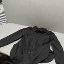 Tankaneo Womens Oversized Denim Shirt Jacket Button Down Long Sleeve Fall Casual Jean Shackets (Small, Black)