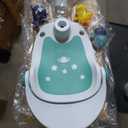 Baby Bathtub Seat | Non-Slip Foldable Baby Bath Chair,Bath Tub Chair with Water Spray Button, Baby Bathtub Seat, Baby Tub Seat, Newborn Gift for 6-18 Months Babies