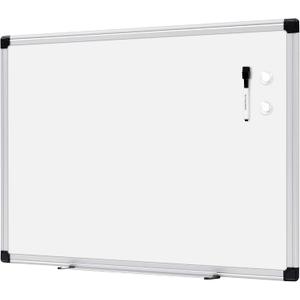 Amazon Basics Magnetic Dry Erase Whiteboard, 24" x 18", Aluminum Frame, Silver/White, Presentation Board for Writing Notes
