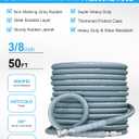50ft Pressure Washer Hose 4800PSI, 3/8" Power Washing Hose Steel Wire Braided with Swivel Quick Connect, Non Marking Commercial Grade High Pressure Water Hose