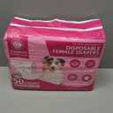 American Kennel Club Female Dog Wrap, Disposable Diapers with Wetness Indicator (M (1523 in), 50, Count)