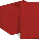 Whaline 200Pcs Red Guest Napkins Christmas Paper Dinner Napkin Disposable Hand Napkin Towel for Birthday Bridal Shower Holiday Party Supplies Kitchen Bathroom Table Decor (4.3 x 7.8 Inch)