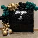 Emerald Green Black Gold Balloon Garland,144Pcs Forest Dark Green Black Gold Balloon Arch Kit for Graduation Baby Shower Jungle Birthday Spring Party Decorations