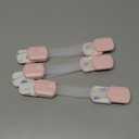 Cabinet Locks Provide Effective Baby Proofing - No Screws and Magnets Required Multi-purpose Suitable for Furniture Ovens Drawers Kitchens Toilet Seats (D - Pink, 1 pack of 6)