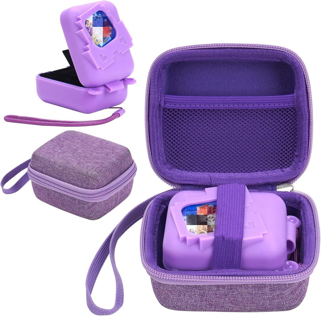 YouKnow Travel Case and Silicone Cover for Bitzee Disney Interactive Toy Digital Pet and Accessories Protective Case (Purple)